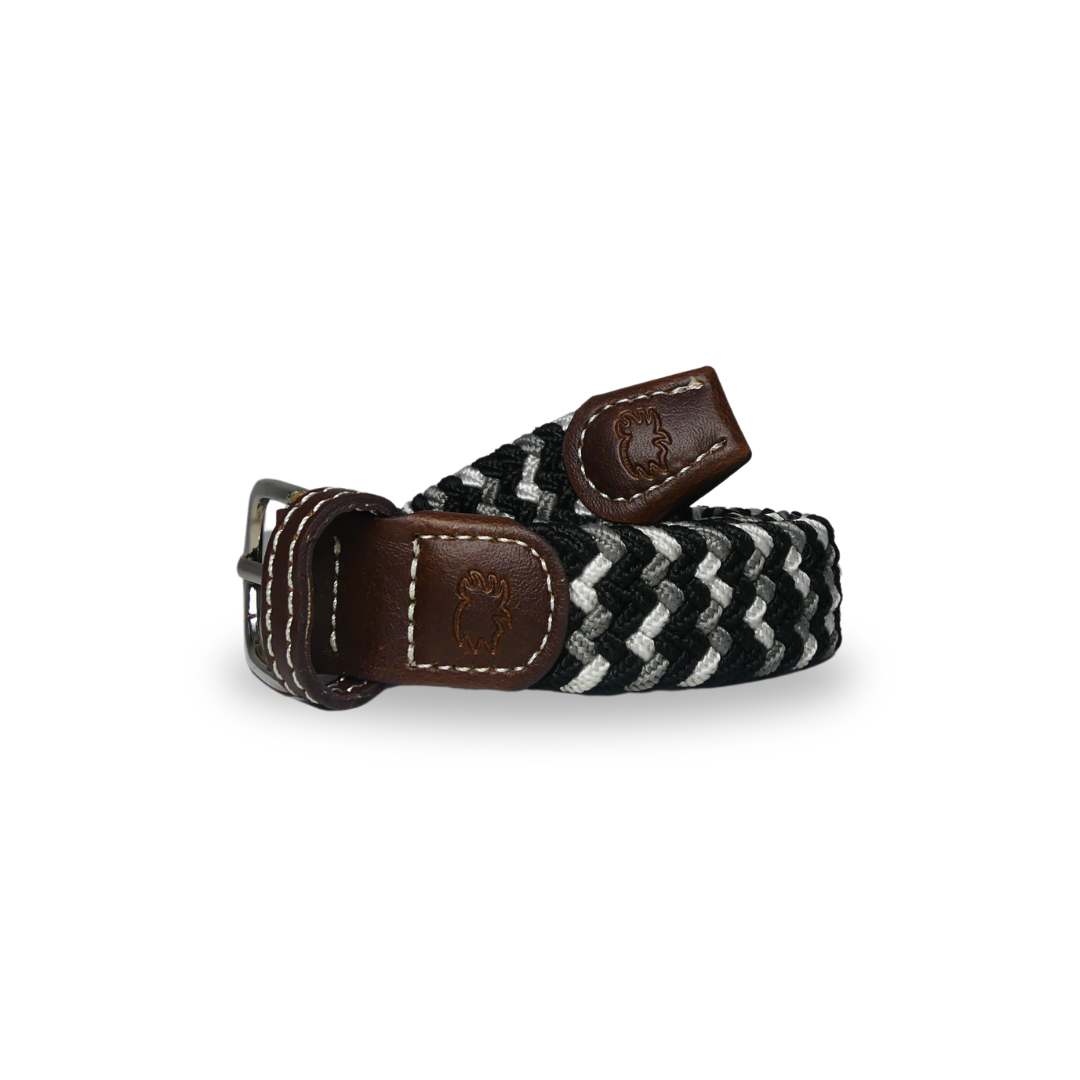 The Lil' Baja Kid's Tri-Color Woven Stretch Golf Belt