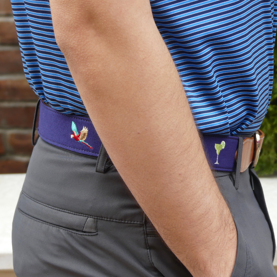 The 5 O'clock Embroidered Belt