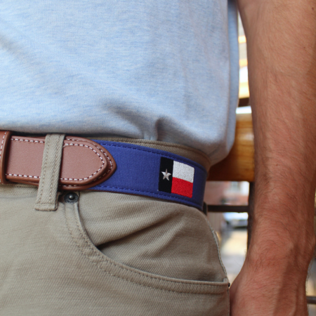 The Lone Star Embroidered Belt