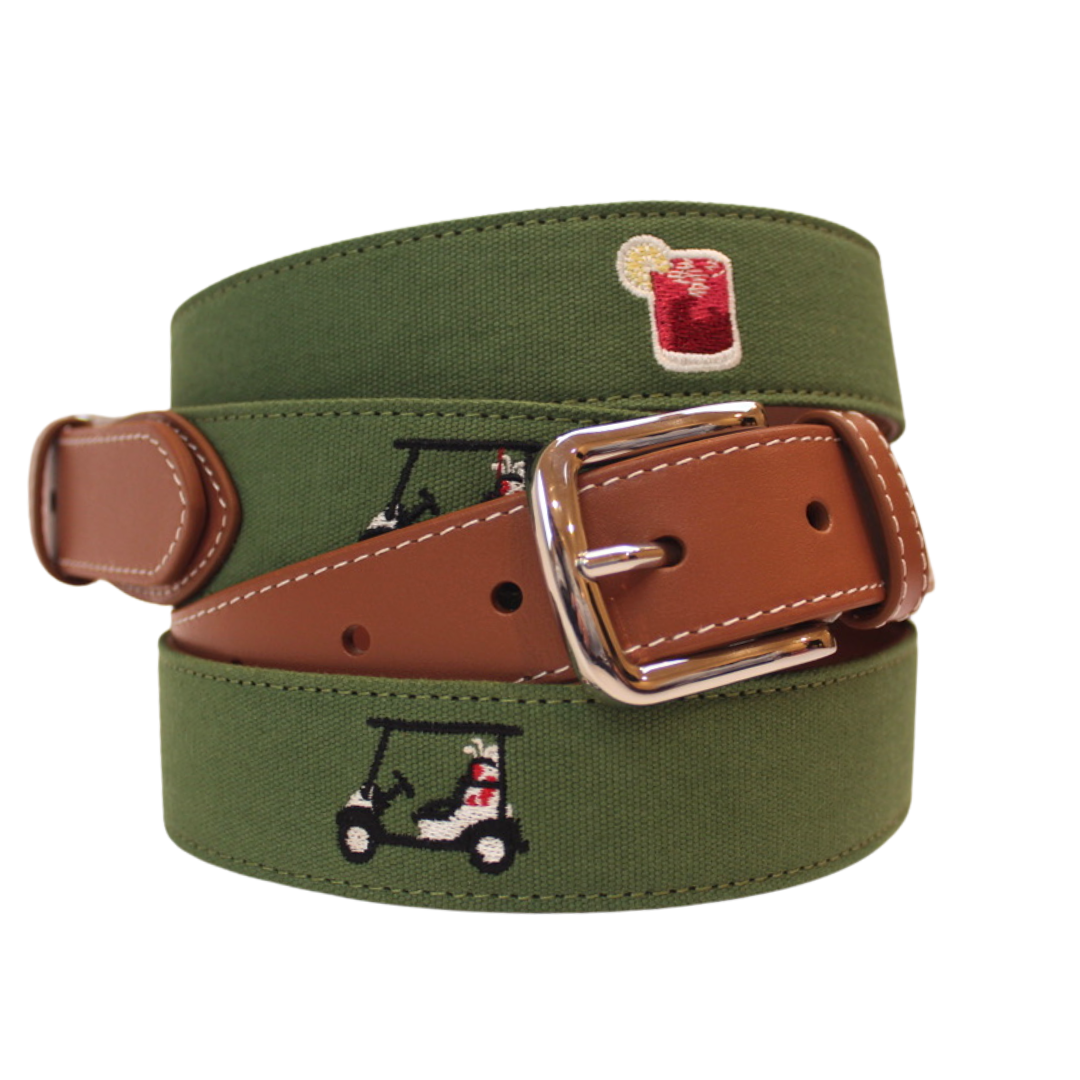 The Turn Drink Embroidered Belt