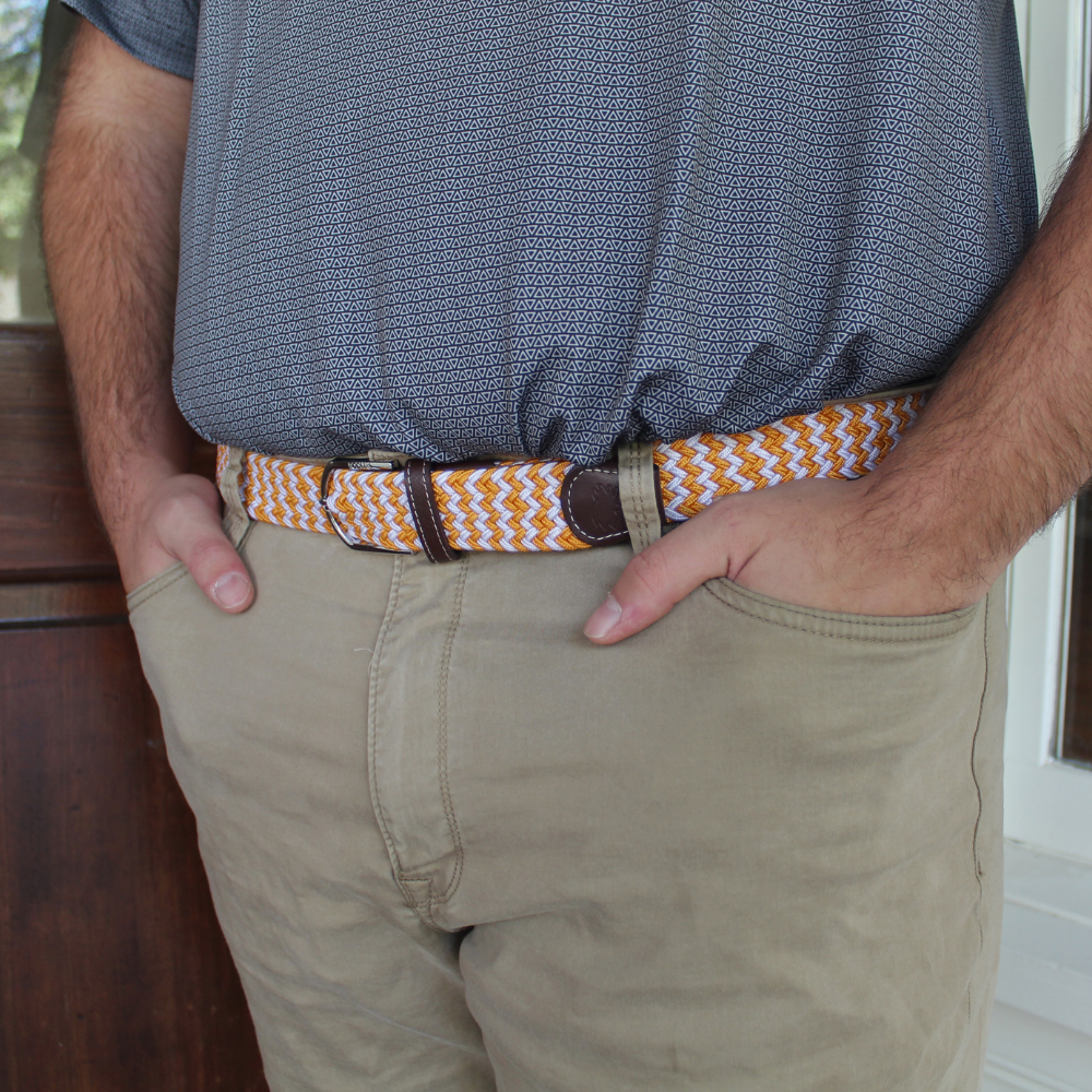 The Cumberland Woven Elastic Stretch Golf Belt