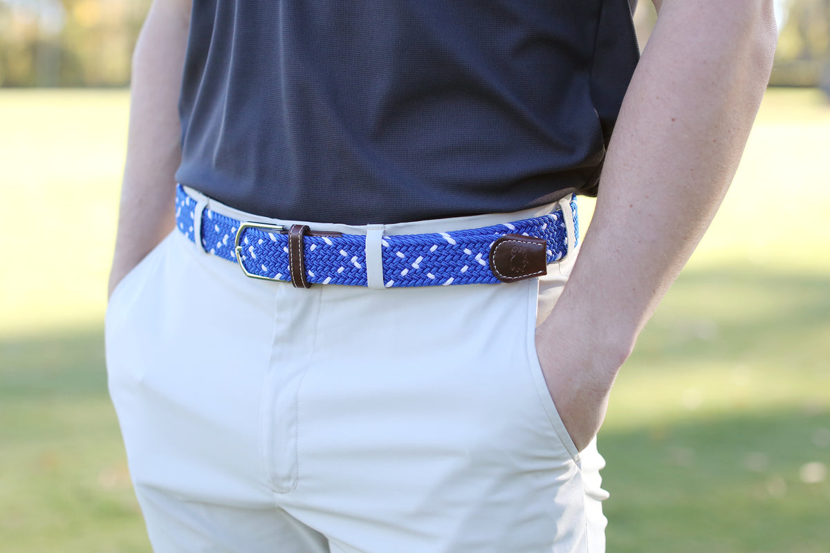 The Edinburgh Two Toned Woven Elastic Stretch Belt