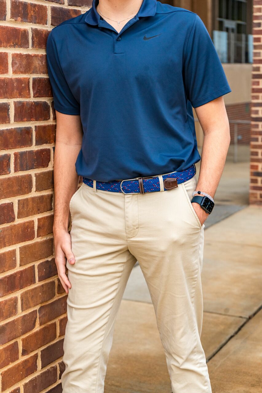 The Coney Island Woven Elastic Stretch Golf Belt