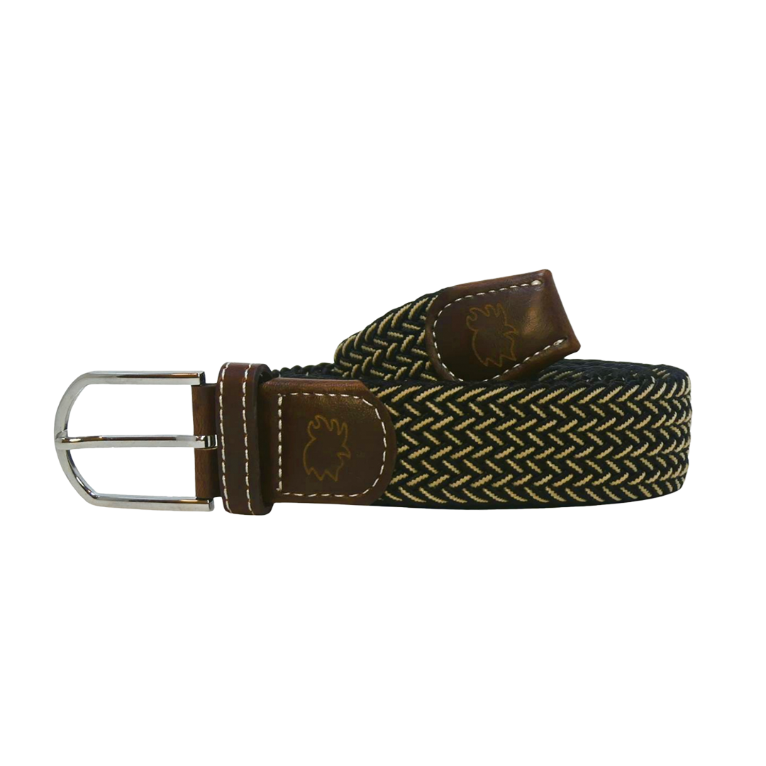 The Maui Two Toned Woven Elastic Stretch Belt