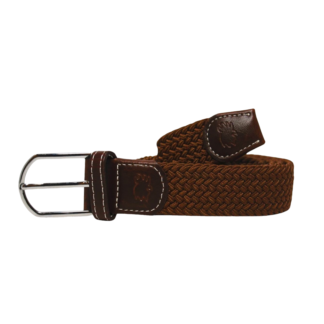 The Mojave Solid Woven Elastic Stretch Golf Belt
