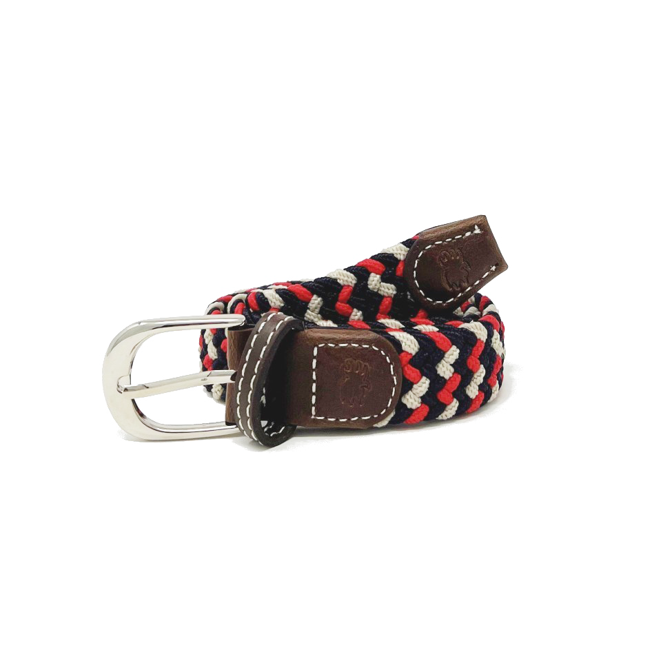 The Lil' Oxford Kid's Tri-Color Woven Stretch Belt