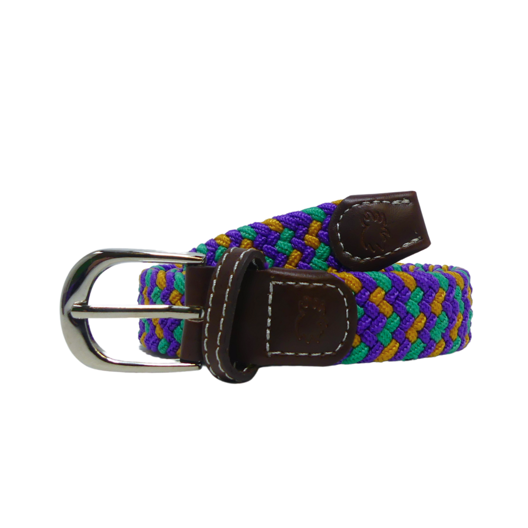 The Lil' Krewe Kid's Herringbone Woven Stretch Belt