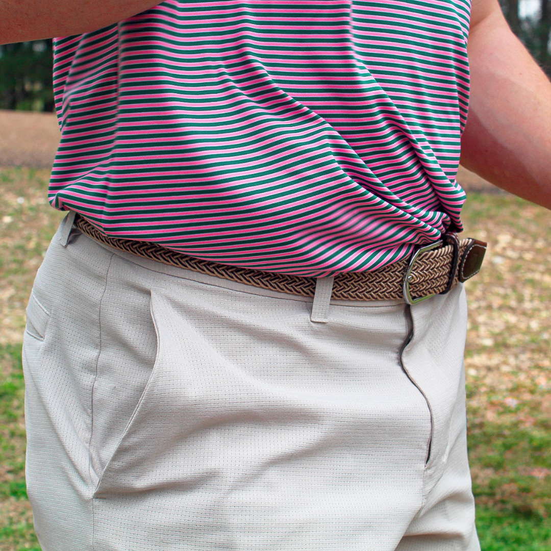 The Tucson Herringbone Woven Elastic Stretch Belt