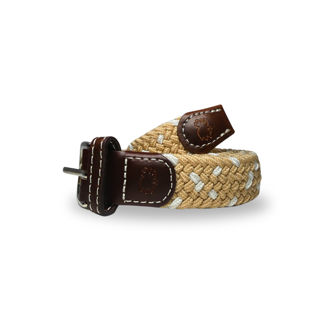 The Lil' Monterey Kid's Herringbone Woven Stretch Belt- 15% OFF SALE