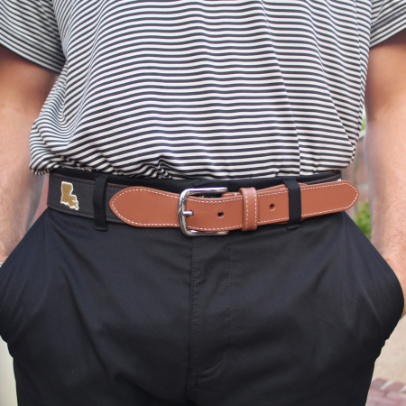 The Poydras Embroidered Belt