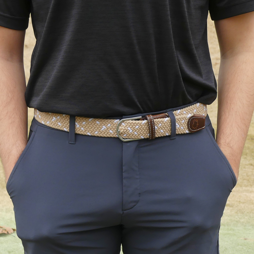 The Monterey Woven Elastic Stretch Golf Belt