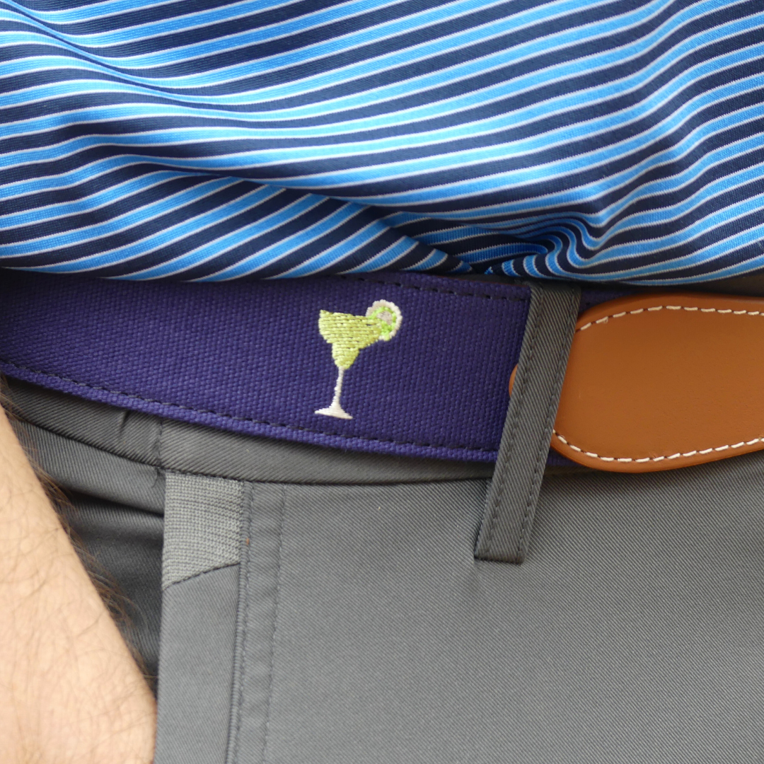 The 5 O'clock Embroidered Belt