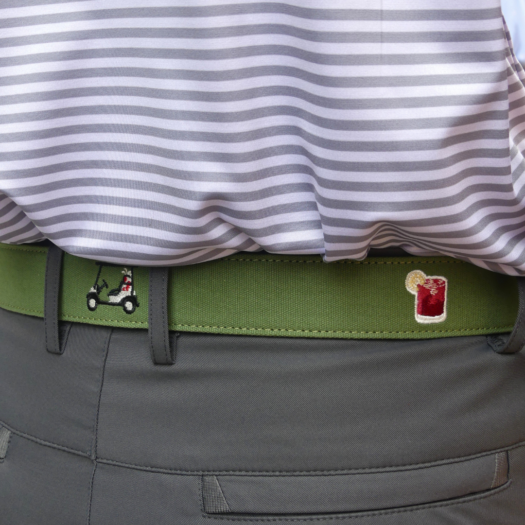 The Turn Drink Embroidered Belt