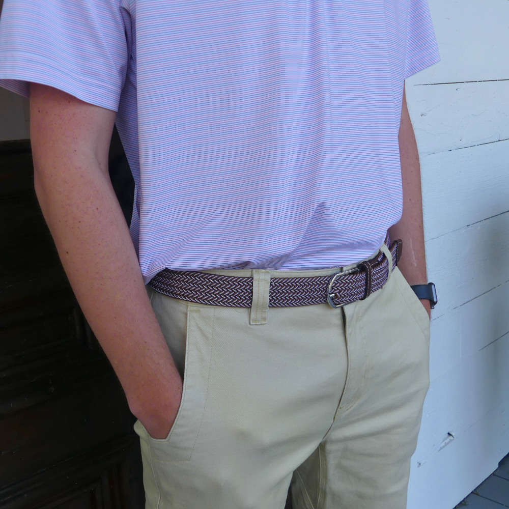 The Sedona Woven Elastic Stretch Golf Belt