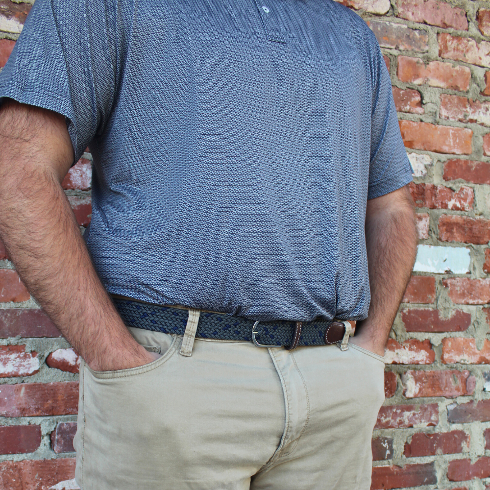 The Boulder Woven Elastic Stretch Golf Belt