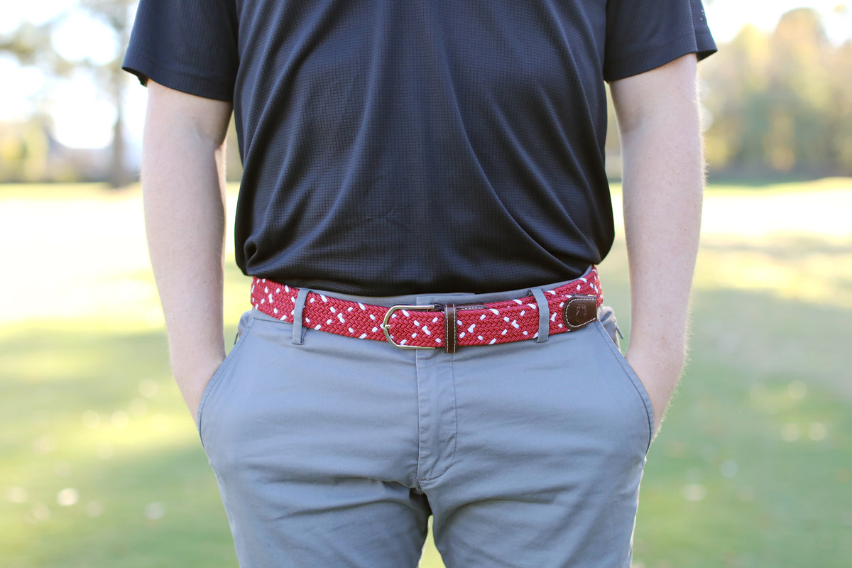 The Savannah Two Toned Woven Elastic Stretch Belt