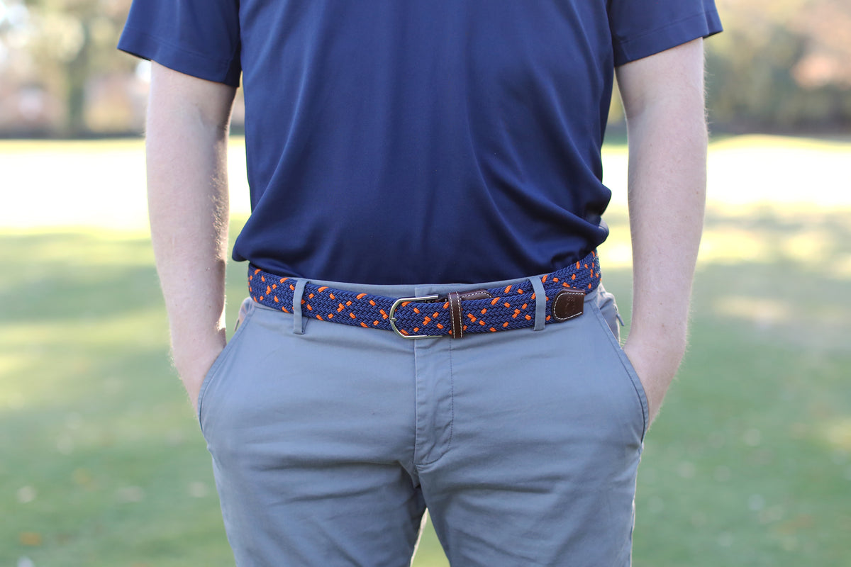 The Mirimar Two Toned Woven Elastic Stretch Belt