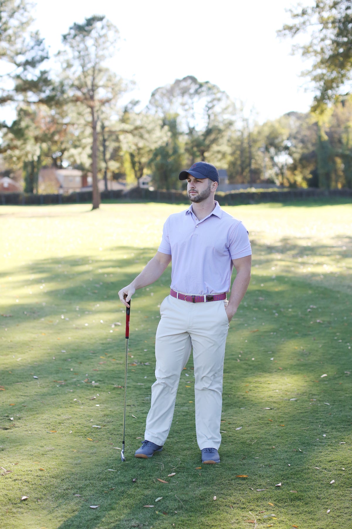 The Aiken Two Toned Woven Elastic Stretch Belt