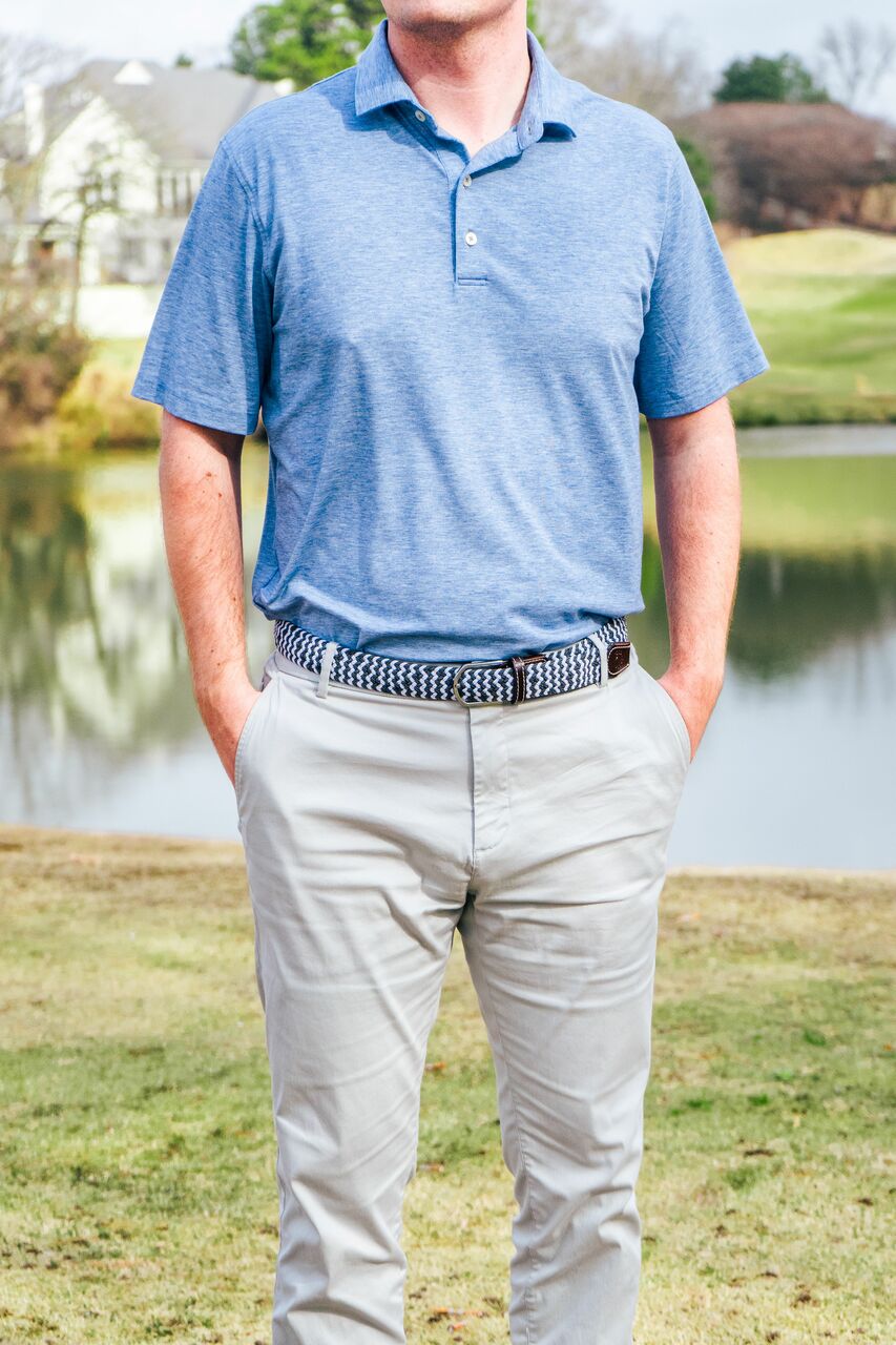The Aspen Woven Elastic Stretch Golf Belt