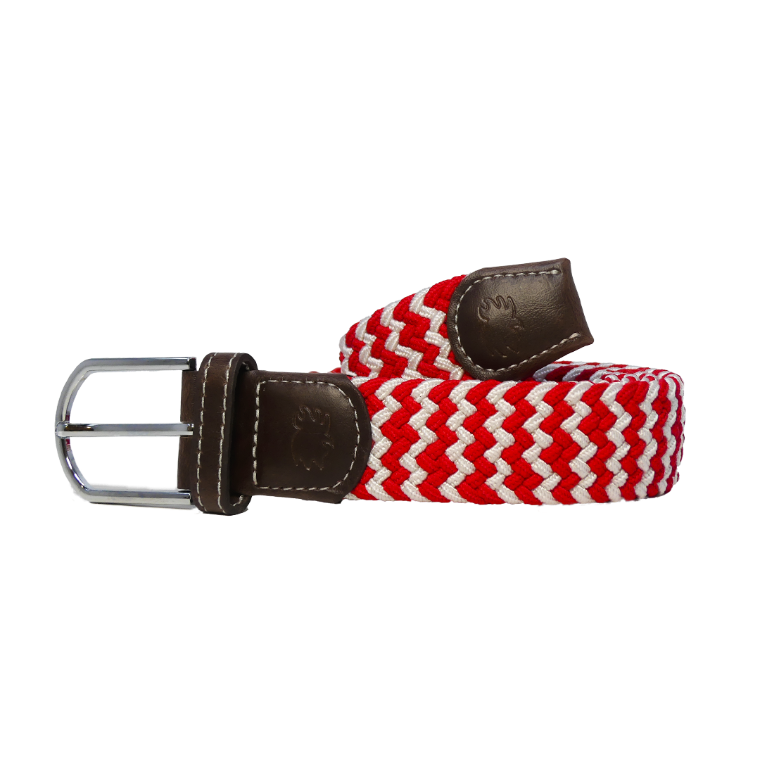 The Charleston Two Toned Woven Elastic Stretch Golf Belt
