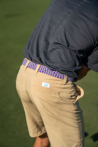 The Colonial Two Toned Woven Elastic Stretch Belt
