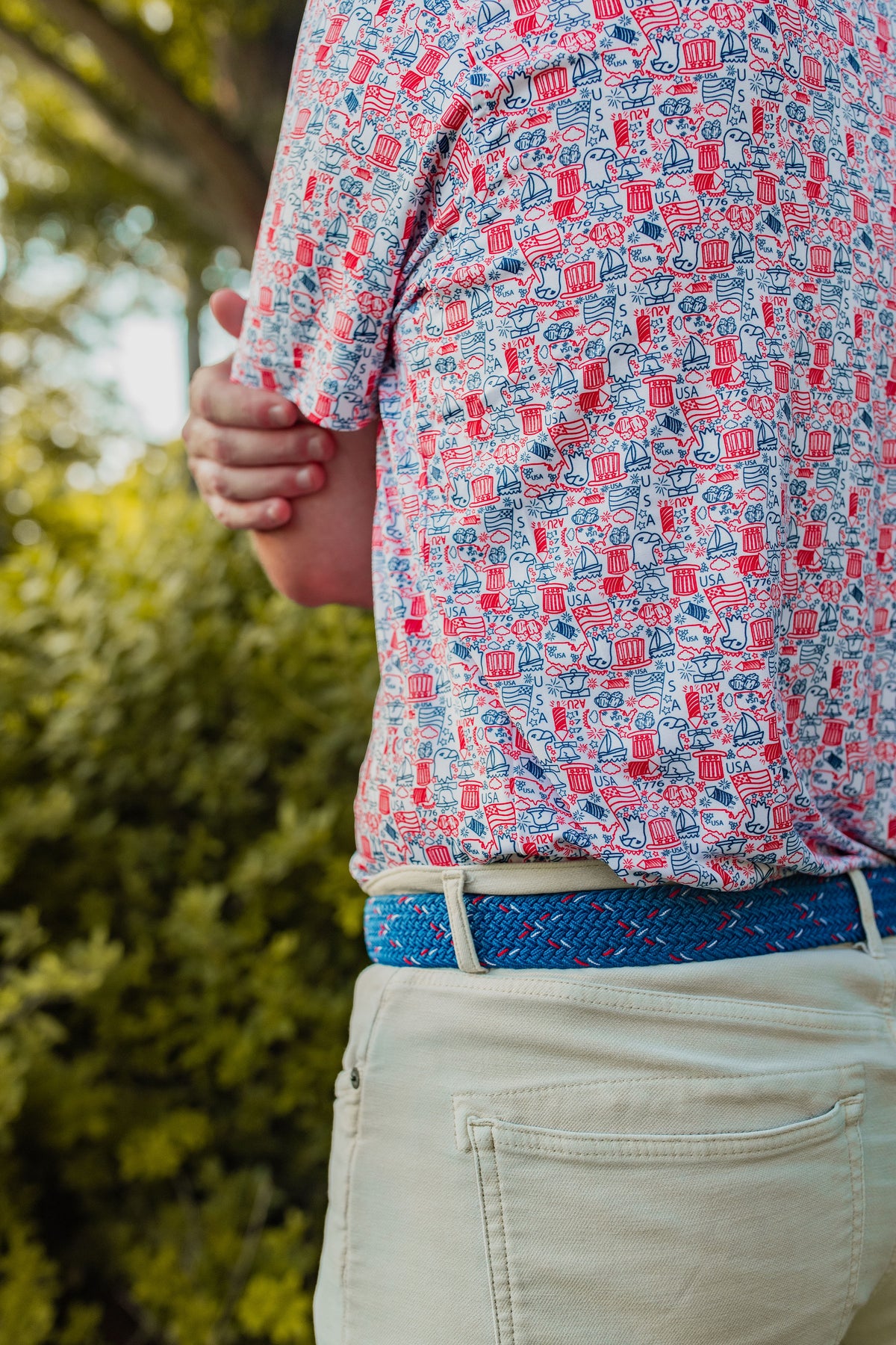 The Coney Island Woven Elastic Stretch Golf Belt