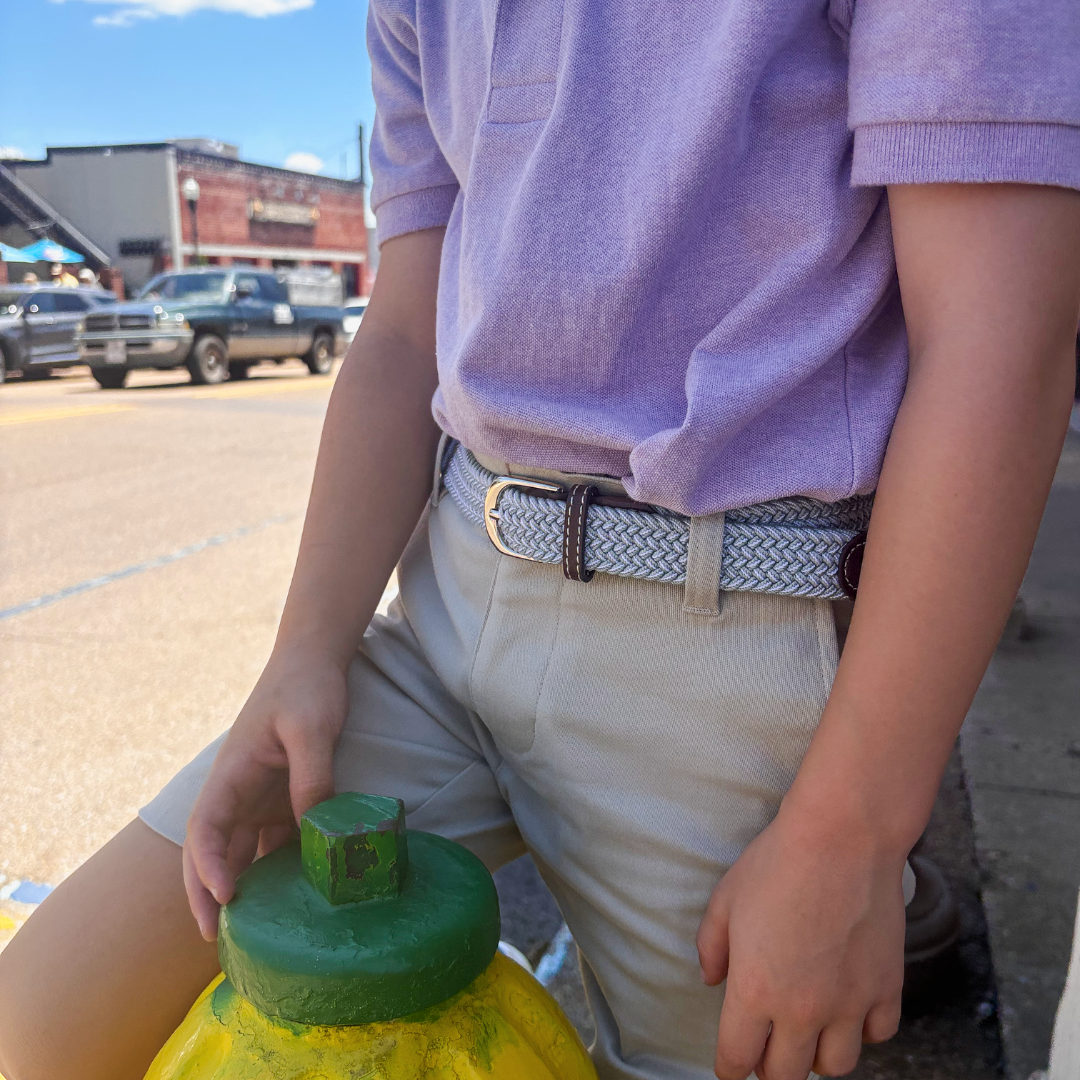 The Lil' Kohler Kid's Herringbone Woven Stretch Golf Belt
