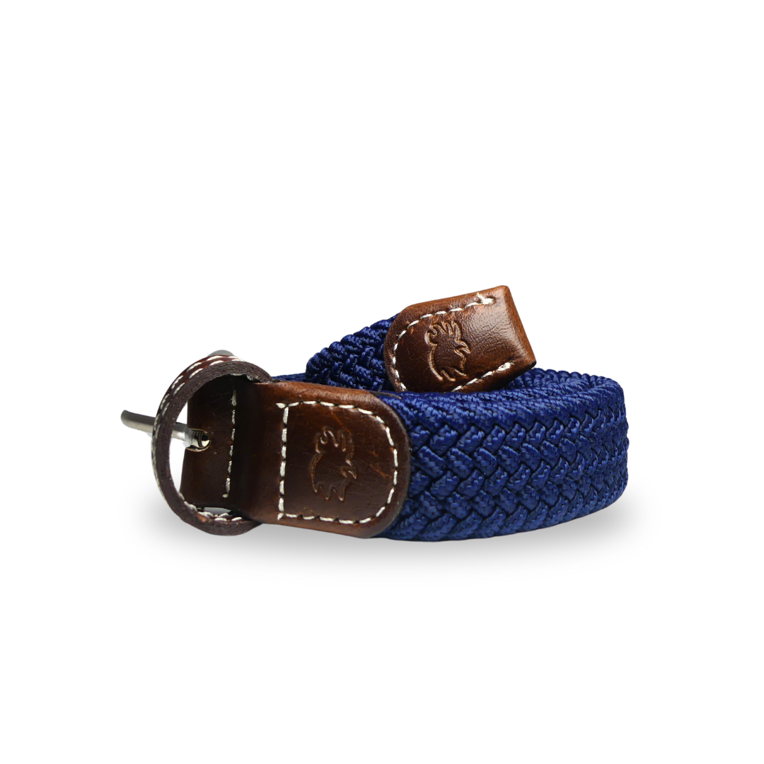 The Lil' Pebble Beach Kid's Herringbone Woven Stretch Golf Belt