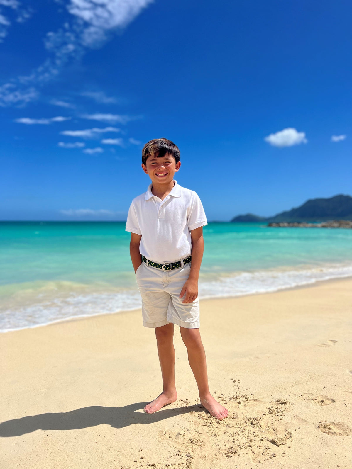 The Lil' Fresh Cut Kid's Woven Stretch Golf Belt