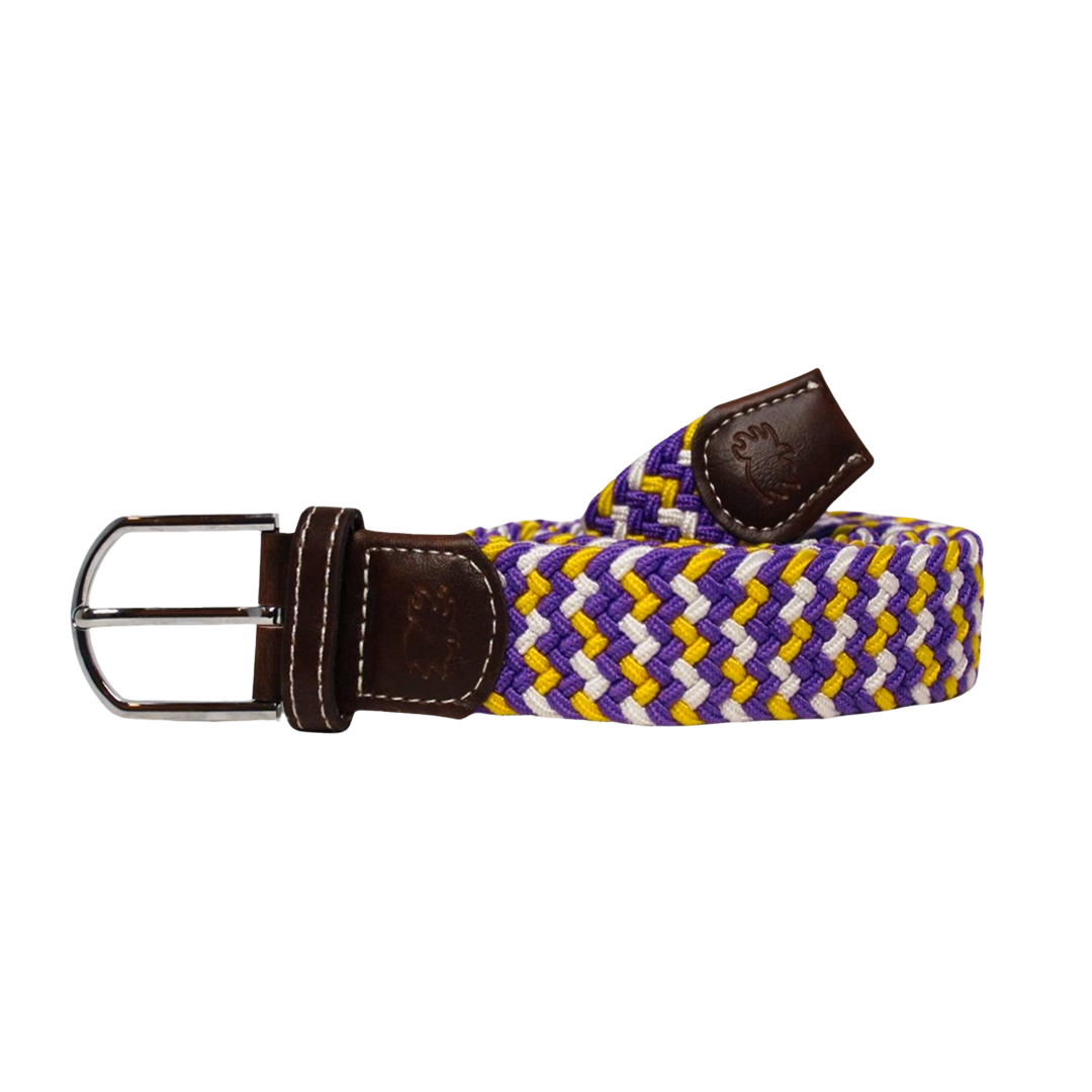 The Nola Two Toned Woven Elastic Stretch Belt