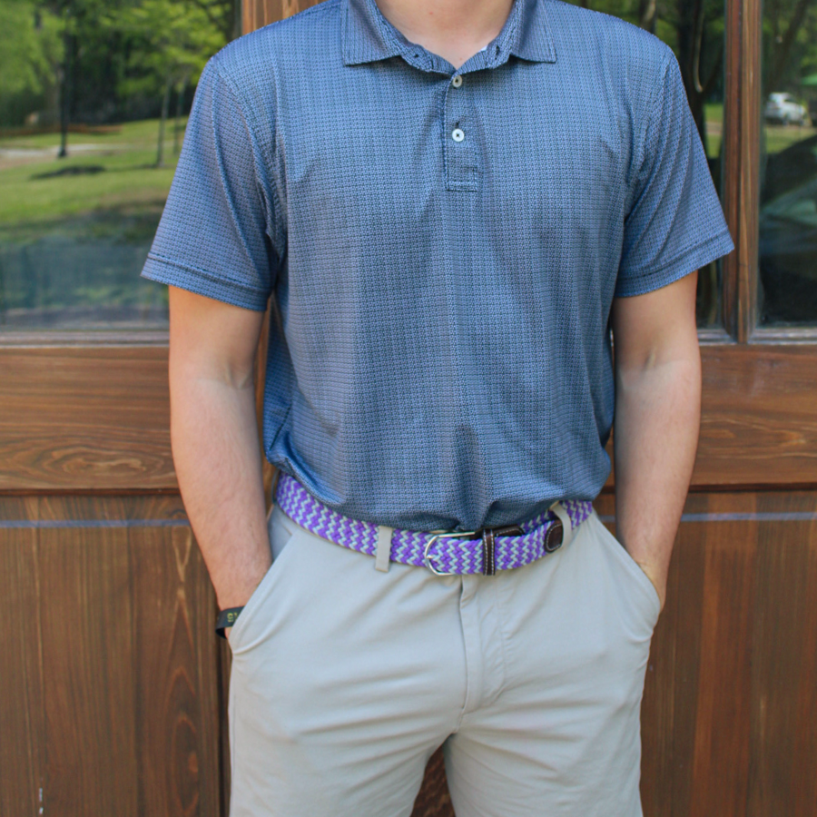 The Colonial Two Toned Woven Elastic Stretch Belt