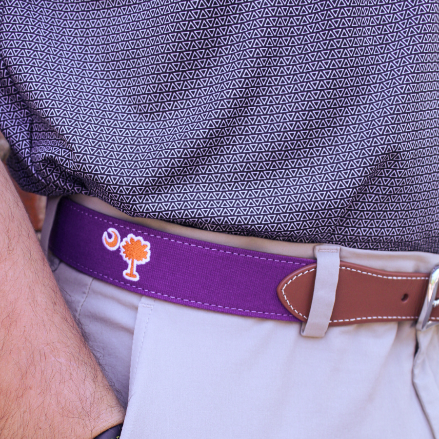 The Fort Hill Embroidered Belt