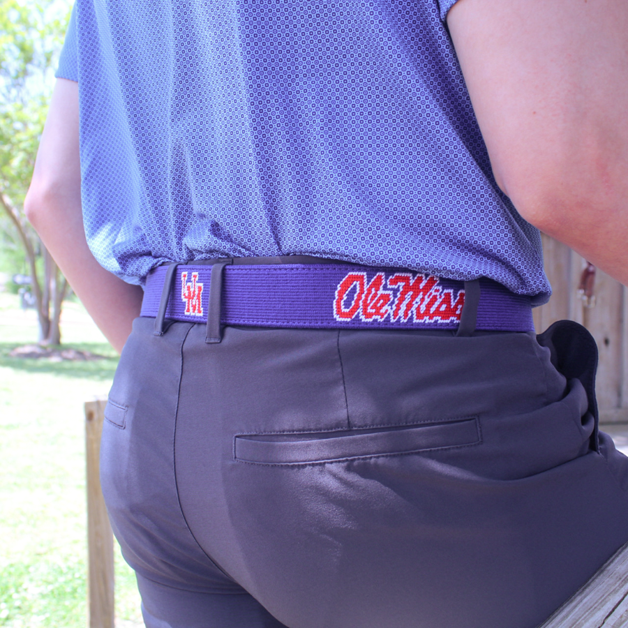 Ole Miss Navy Needlepoint